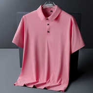 Polo Shirt Men 6XL 7XL 8XL Summer New Quality Men's Short Sleeve Polo Shirt Ice Silk Men's Casual Po