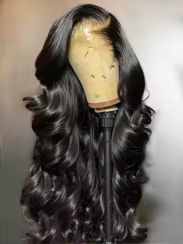 100% Human Hair 13x6 Body Wave Lace Frontal Wig HD 30 40 Inch 13x4 Lace Front Wigs Water Loose Waves