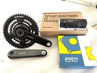 頂級功率計牙盤大餅 Rotor Aldhu碳纖維曲柄盤片Sigeyi Axo功率盤爪power meter crankset