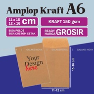 Kraft Envelope A6 11x15cm 12x16cm | Aesthetic Envelopes | Packing Envelope | Vintage Kraft ENVELOPE 