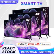 EXPOSE Smart TV 50 Inch Television 32 inch/43 inch Digital TV 4K UHD Android 12 LED Wifi TV Murah 5-Year Warranty