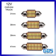 GBS CAR LED LAMP STOBLE LIGHT LED FESTOON C5W CANBUS SMD LIGHT 4014 12V 31MM/36MM/39MM/41MM CAR AUTO