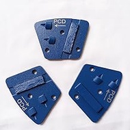 PCD Grinding Disc 3Pcs Right Left Clockwise and Counterclockwise Rotation Trapezoid Shape with Diamo