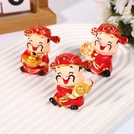Set of 3 gods of wealth 4.5cm symbol of wealth miniature landscape accessories