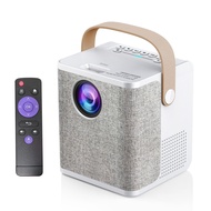 {Willie Samuel}LD01 Portable LED Projector Android 7.1 LCD Home Theater 2.4G/5G WiFi BT4.0 Wireless Mirroring Media Player with Remote Control