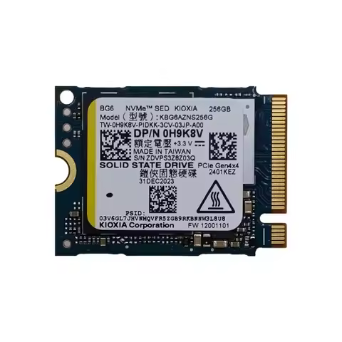 For KBG60ZNS256G KIOXIA KBG60ZNS256G (BG6 Series) 256 GB NVMe M.2 2230 SSD