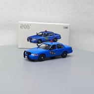 596 1: 64 Ford Crown Victoria-Michigan State Police Station Alloy Car Model Gift