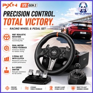 Setelgamer PXN V9 Gen 2 Simulator Racing Steering Wheel Pedal Shifter 270 900 Degree Rotation Modes 