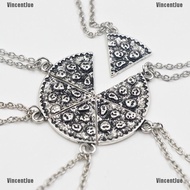 6-Piece pizza face necklace