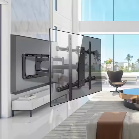 6-Arms TV Wall Mount Bracket Full Motion Tilt for 55-100 Inch TVs Suitable for 86/95/98 Inch Screen 