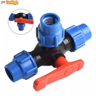 [twiligh]Flexible 3 Way Ball Valve for DN15 DN20 DN25 DN32 DN40 PE Pipe Connection