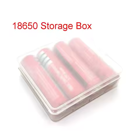 Durable 18650 Battery Storage Box Hard Case Holder For 4x 18650 Rechargeable Battery Power Bank Plas