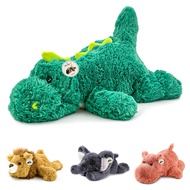 YOUBLEK 16" | 2 Pounds Green Dinosaur Weighted Stuffed Animals,Sensory Comfort Plush Throw Pillow To