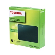 Toshiba 2TB 1TB ฮาร์ดไดรฟ์ภายนอก USB 3.0ฮาร์ดดิสก์ภายนอกฮาร์ดไดรฟ์พกพา Canvio Basics