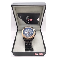 Kademan Original Men Watch Stainless Steel Large Case Black Rose Gold