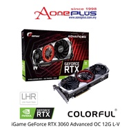 (AONE PLUS SS2) Colorful iGame GeForce RTX 3060 Advanced OC 12G L-V Graphics Card