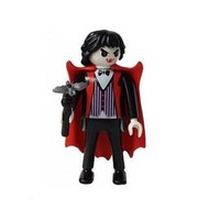 [4Fun]全新 已拆包確認 Playmobil  70025 15代 抽抽樂 人偶包 吸血鬼 蝙蝠 披風 白臉 萬聖節