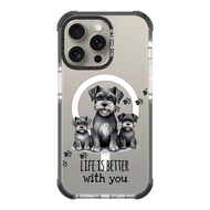 HI-SHIELD Stylish Magsafe Shockproof Case รุ่น Schnauzer [iPhone 14Pro/Pro Max15 Pro/Pro Max] - เคสแ