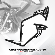 MOKOTO ADV 160 HALF CRASH GUARD HEAVY DUTY POWDER COATED SIDE CRASH BUMPER ONE PAIR FOR HONDA ADV 16