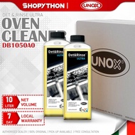 UNOX Det &amp; Rinse Ultra DB1050A0 (10 x 1.0L) Carton 10 Bottles Oven Detergent Cleaning Auto Wash Cheftop Bakertop Italy
