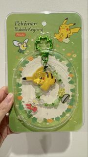 全新現貨 韓國限定pokemon forest Pokemon Pikachu Bubble Keyring pikachu