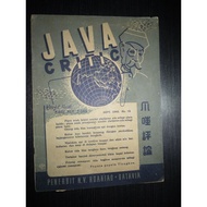 JAVA CRITIC vintage magazine Th 1949 - Antique old magazine