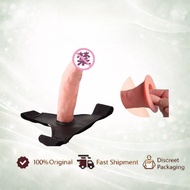 Realistic Wearable Massager 16cm Hollow Silicone Adjustable Belt up to 36 inch Body Care Men's condo