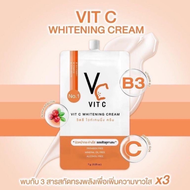 ครีมวิตซีน้องฉัตร Vit C Whitening Cream 7g. แบบซอง