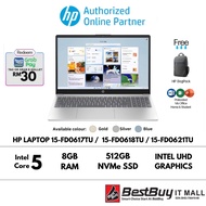 HP Laptop 15-fd0617TU / 15-fd0618TU / 15-fd0621TU ( Core5 120U , 15.6'' FHD , 512GB SSD, 8GB, W11H)
