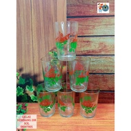 FLOWER GLASS | FLOWER MOTIF GLASS | Coffee Cup | Coffee cup | Aduk glass | Tea Cup | Cup | Glass