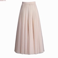 SA2059 -M'SIA Ready Stock Women High Waist Tutu Skirt 3层半身裙高腰大裙摆长裙百褶网纱裙