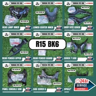 YAMAHA R15 BK6 V3 Body Inner Full Set Original Hitam Black Mati Inner Set