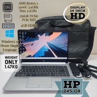 🇲🇾 HP 245 G8 AMD Ryzen 3 Max 3.5GHz / 4GB RAM DDR4 / 256GB M.2 NVMe SSD / Wrty till OCT 2024