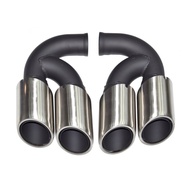 For 11-14 Porsche Cayenne Cayenne Exhaust Pipe Modification GTS Black Sports Four out Tailpipe