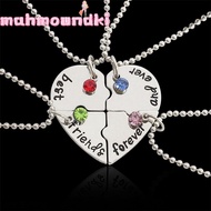 MAHMOUNDKI 4 Bff Friend Love Necklace Nice Gift Necklace Friendship Necklaces 4 Bff Necklace Womens