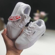 Old School Full White Vans Shoes / Cute Boys And Girls Vans Sneaker Kids Shoes