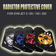 Motorcycle Fit Sym Jet -X Water Tank Radiator Protective Cover For Sym Jet X 125 / 150 / 200