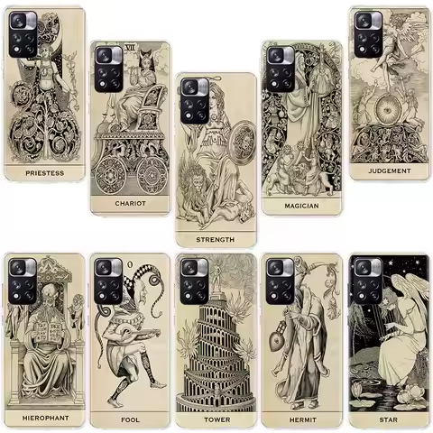 Fool Tarot Card Meanings Phone Case For Xiaomi Poco X4 F4 GT X3 NFC X5 X6 X7 Pro 5G M5 M5S M3 F5 Mi 
