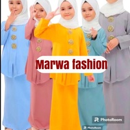 Kebaya Budak Kebaya kanak kanak high quality como crepe 100% stock ready fast delivery