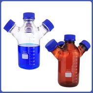 Xin Tester 250ml-2000ml  Brown Screw Top Two/Three/Four necked Mobile Phase Vials Laboratory HPLC Li
