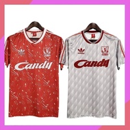 89-91 Football Liverpool Home Retro Soccer Jersey