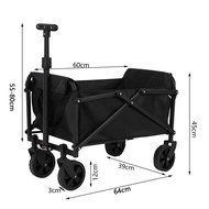 【Malaysia Spot Sale】Collapsible Foldable Wagon Heavy Duty Utility Wagon for Sports Camping Shopping