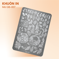 Khuôn in thép Mr Nail - Khuôn in nail gấm in họa tiết trang trí móng nhiều họa tiết sắc nét Nailbnd