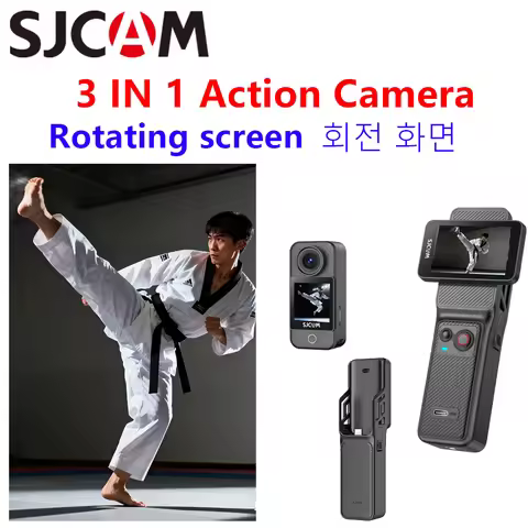 SJCAM C400 Dual Screen Action Camera Multi-purpose Flagship 4K Modular Sport Helmet for Taekwondo Da