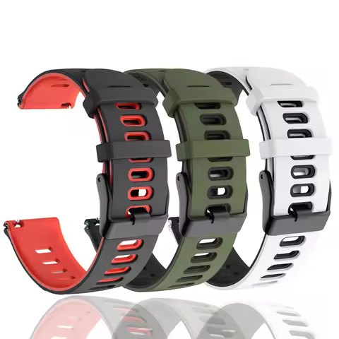 22 20mm Silicone Watchband For TicWatch Pro 3 Ultra GPS /LTE/GTX/GTH2 Strap Band For Ticwatch GTH E3