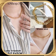 T92 fashion titanium CD Chain necklace