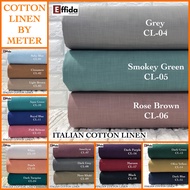 Kain Pasang Premium Italian Cotton Linen By Meter Bidang 58