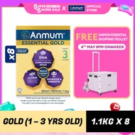 ANMUM Essential Gold Step 3 Children Formula Milk Powder (1 – 3 Years Old) 1.1kg x 8