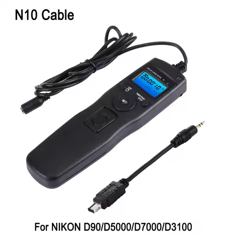 RST-7006 N10 Cable Camera Shutter Release Intervalometer Digital Time Remote Controller For NIKON D9