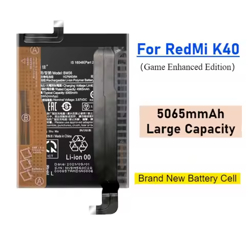 New BM4Y Replacement Battery for Xiaomi POCO F3/ RedMi K40 Pro/ K40 / K40S Mobile Phone Batteries Ba